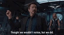 Thought We Wouldnt Notice But We Did Robert Downey Jr GIF - Thought We Wouldnt Notice But We Did Robert Downey Jr Rdj GIFs