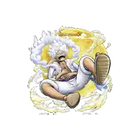 a cartoon of a man laying on the ground with the word " one piece " on the bottom