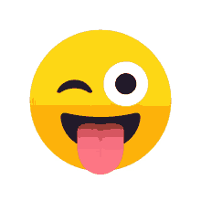 winking face with tongue joypixels fun excitement wackiness