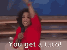 Oprah Winfrey You Get A Taco GIF - Oprah Winfrey You Get A Taco Taco Tuesday GIFs