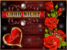 Good Night Rose GIF - Good Night Rose Flower GIFs