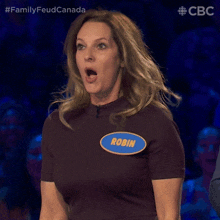 Surprised Robin GIF - Surprised Robin Family Feud Canada GIFs