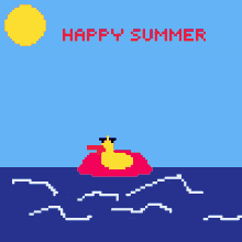 Happy Sunmer Duck GIF - Happy Sunmer Duck GIFs