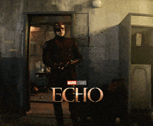 a poster for marvel studios echo shows daredevil