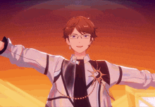 a cartoon character with glasses and a star on his chest