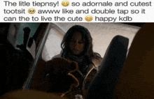the little tiepnsy so adornale and cutest tootsiit awww like and double tap so it can the to live the cute