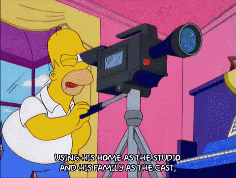 Video GIF - Film Record The Simpsons - Discover & Share GIFs