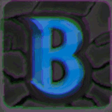 Letter B Glitch GIF