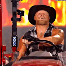 Brock Lesnar Tractor GIF