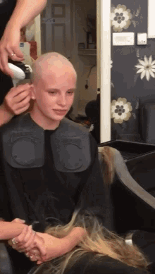 Bald Is Beautiful For A Good Cause GIF - Bald Is Beautiful For A Good Cause Blond GIFs
