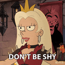 Don'T Be Shy Come On Queen Dagmar GIF - Don'T Be Shy Come On Queen Dagmar Sharon Horgan GIFs