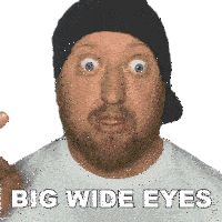 Big Wide Eyes Dj Hunts Sticker - Big Wide Eyes Dj Hunts Large Eyes Stickers