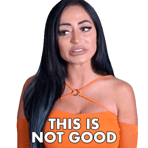 This Is Not Good Angelina Pivarnick Sticker - This Is Not Good Angelina Pivarnick Jersey Shore Family Vacation Stickers