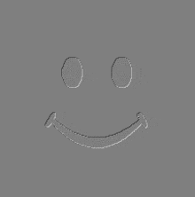 a smiley face on a gray background with circles around the eyes