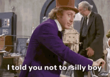 Willy Wonka Chocolate Factory GIF - Willy Wonka Chocolate Factory I Told You GIFs