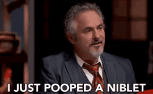 I Just Pooped A Niblet David Feherty GIF - I Just Pooped A Niblet Poop Niblet GIFs