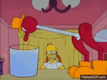 Its Drinking The Water The Simpsons GIF