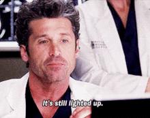 Greys Anatomy Derek Shepherd GIF - Greys Anatomy Derek Shepherd Its Still Lighted Up GIFs