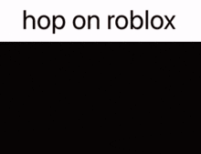 a cartoon of a man smoking a cigarette with the words hop on roblox above him
