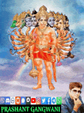 11 Mukhi Hanuman Ji Happy GIF