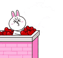 te amo love hearts bunny