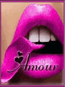 Pink Lip GIF - Pink Lip Amour GIFs