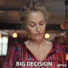 Big Decision Jean Milburn GIF - Big Decision Jean Milburn Gillian Anderson GIFs