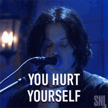 You Hurt Yourself Jack White GIF - You Hurt Yourself Jack White Saturday Night Live GIFs