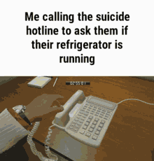 suicide hotline yakuza phone refrigerator