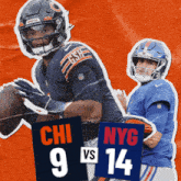 New York Giants (14) Vs. Chicago Bears (9) Half-time Break GIF - Nfl National Football League Football League GIFs