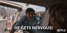 He Gets Nervous Anxious GIF - He Gets Nervous Anxious Awkward GIFs