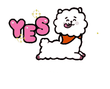 bt21 yes rj tongue out hopping