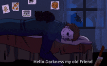 Hello Darkness My Old Friend Michael Myers GIF - Hello Darkness My Old Friend Michael Myers Depressed GIFs