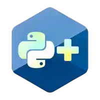 a blue hexagon with a snake and a plus sign