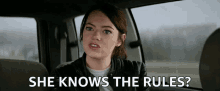 She Knows The Rules You Told Her The Rules GIF - She Knows The Rules You Told Her The Rules Shes Knows GIFs