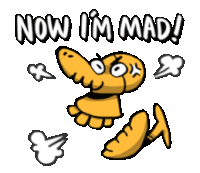 Line Sticker Now I'M Mad Sticker