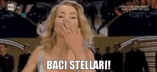 stellar kisses italian tv personality italian actress