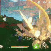 a screenshot of a video game shows a character 's lv and hp