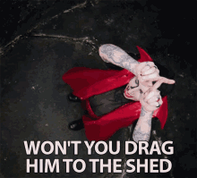 Wont You Drag Him To The Shed Pull Him GIF - Wont You Drag Him To The Shed Drag Him To The Shed Drag Him GIFs