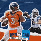 Carolina Panthers Vs. Denver Broncos Pre Game GIF - Nfl National Football League Football League GIFs