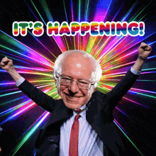 Its Happening GIF - Its Happening Bernie2020 GIFs