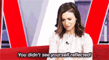 Caterina Scorsone You Didnt See Yourself Reflected GIF - Caterina Scorsone You Didnt See Yourself Reflected Reflect GIFs