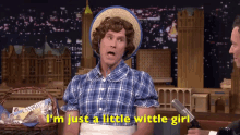 Im Just A Little Wittle Girl Will Ferrell GIF - Im Just A Little Wittle Girl Will Ferrell Jimmy Fallon GIFs