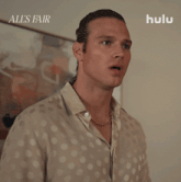 a man says " i messed up " in front of a hulu logo