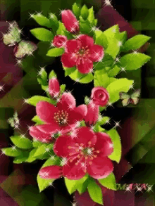 Red Flowers GIF