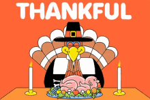 Thankful Turkey GIF - Thankful Turkey Thanksgiving GIFs