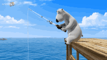 Bernard Bear Fishing GIF - Bernard Bear Fishing Fish GIFs