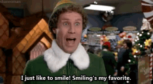 Excited I Just Like To Smile GIF - Excited I Just Like To Smile Elf GIFs