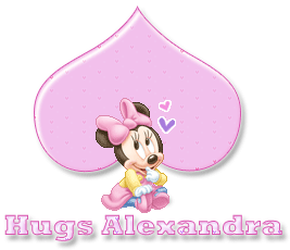 Alexandra Hugs Sticker - Alexandra Hugs Minnie Mouse Stickers