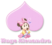 Alexandra Hugs Sticker - Alexandra Hugs Minnie Mouse Stickers